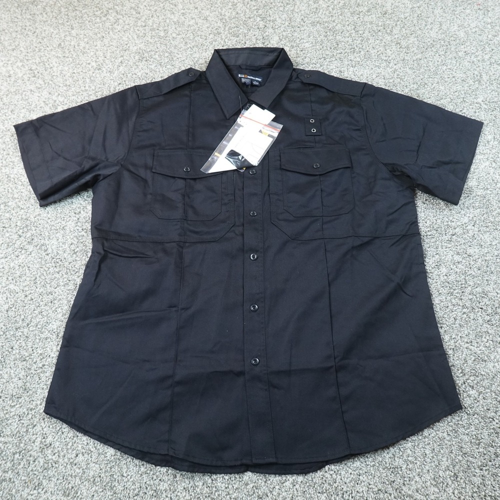 NEW 5.11 Tactical Shirt Mens XL Navy Blue PDU Twill Button Up Uniform Duty Work